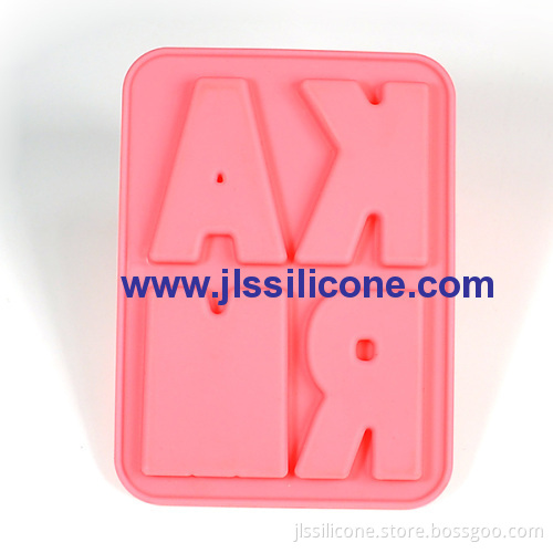 Letters Silicone Chocolate Molds With 4 Cavities